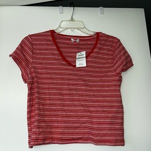 Cotton On Cropped Red T-Shirt